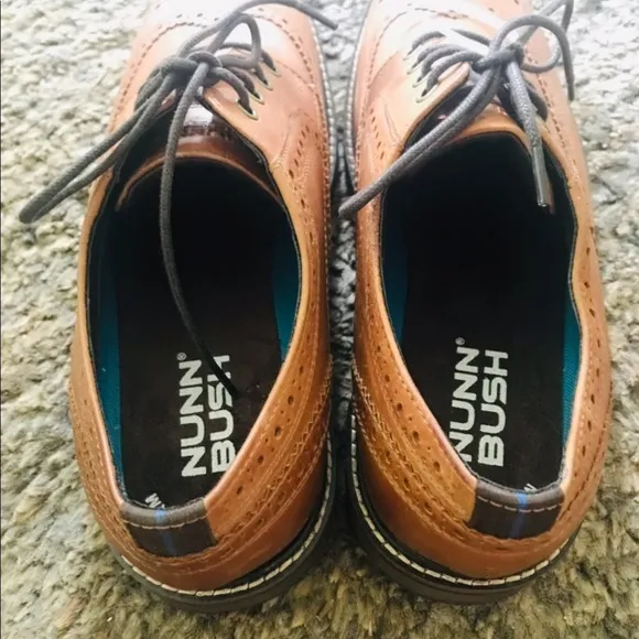 Nunn Bush Oakdale Wingtip Oxford Cognac Shoes 9M