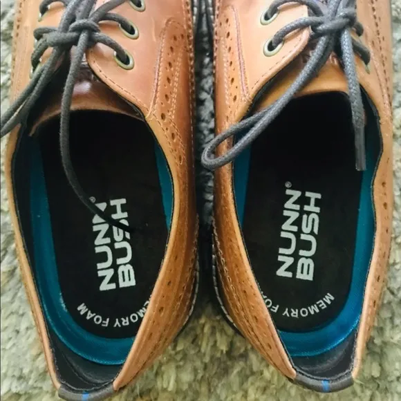 Nunn Bush Oakdale Wingtip Oxford Cognac Shoes 9M