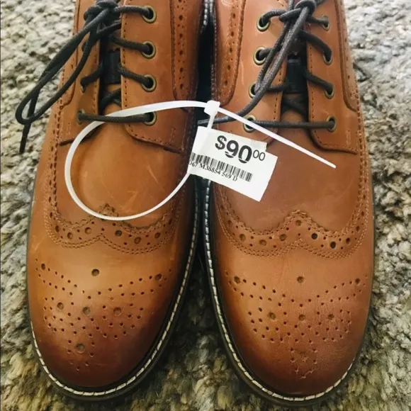 Nunn Bush Oakdale Wingtip Oxford Cognac Shoes 9M