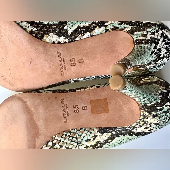 NWOB Coach Snakeskin Pumps, size 8.5