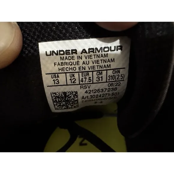 NWOB Under Armour UA HOVR Apex 3 13 Purple Violet 3024271-501 Training Crossfit