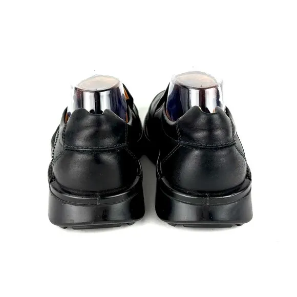 NWOT Men's ECCO Helsinki 2 Leather Slip-On Dress Shoes - Black EU 45/US 11-11.5