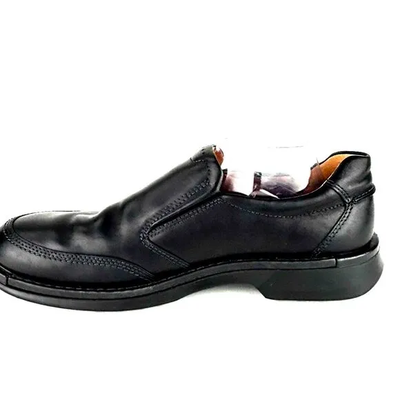 NWOT Men's ECCO Helsinki 2 Leather Slip-On Dress Shoes - Black EU 45/US 11-11.5