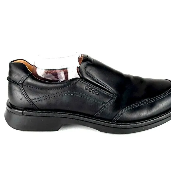 NWOT Men's ECCO Helsinki 2 Leather Slip-On Dress Shoes - Black EU 45/US 11-11.5