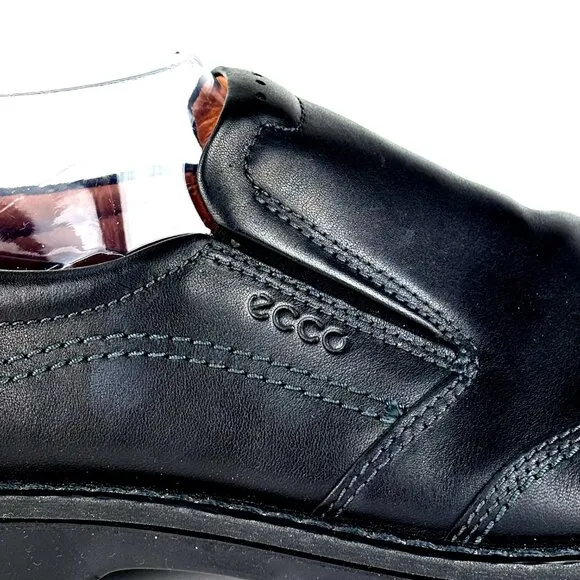 NWOT Men's ECCO Helsinki 2 Leather Slip-On Dress Shoes - Black EU 45/US 11-11.5