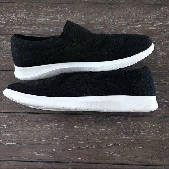 NWOT Merinos Mens Slip-Ons Loafers Black Merino Wool Lightweight | Size 11