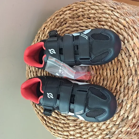 NWOT Peloton Unisex Indoor Spin/Cycling Sneaker‎ Shoes Black/Red EU41/W10/M8