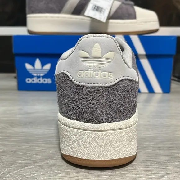 NWT Adidas Originals Superstar XLG Women's Shoes - Grey/White - IG2125