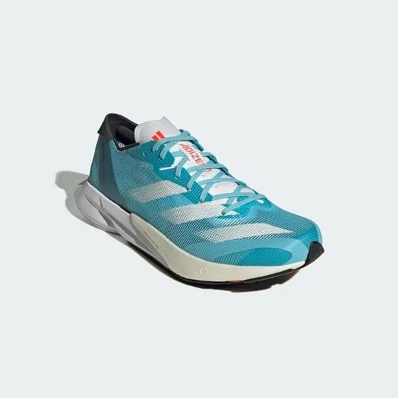 NWT Adidas Women's Running Adizero Adios 8 ,Light Aqua/White/Grey-Size 7
