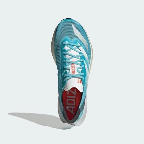 NWT Adidas Women's Running Adizero Adios 8 ,Light Aqua/White/Grey-Size 7
