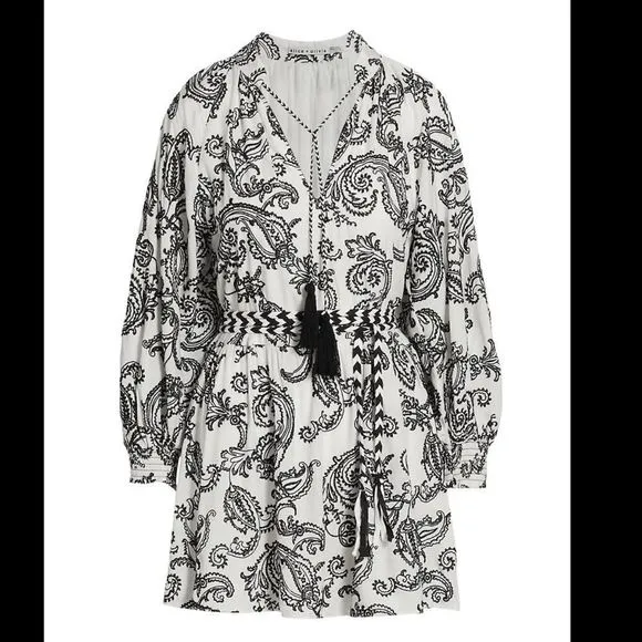 NWT Alice   Olivia Lilian Embroidered Mini Dress