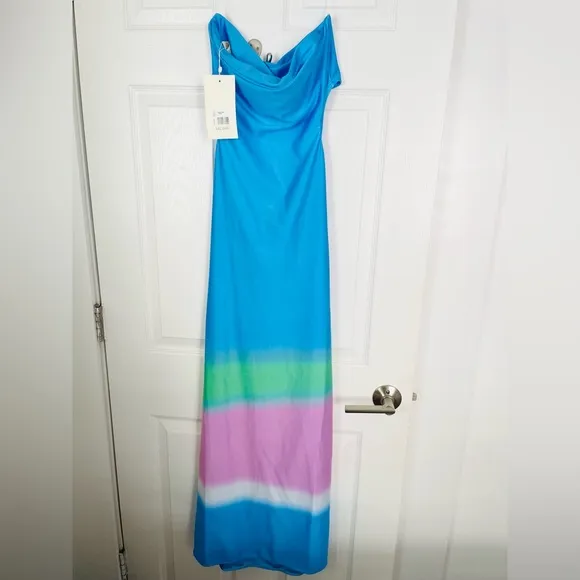 NWT Baobab Mambo long dress, in color Orion blue/green/purple sz Large orig $285