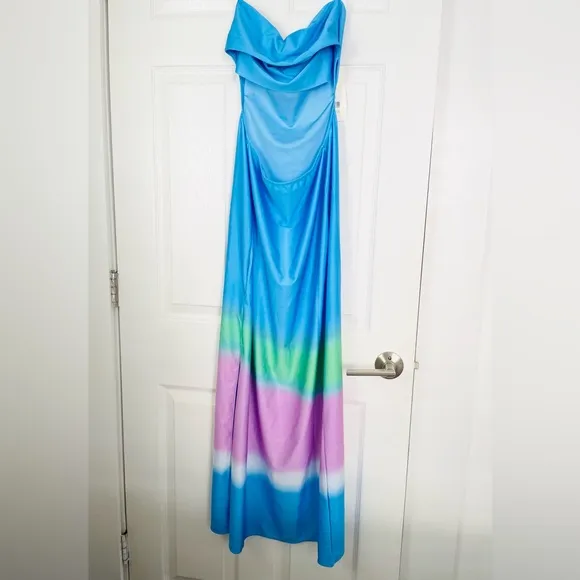 NWT Baobab Mambo long dress, in color Orion blue/green/purple sz Large orig $285
