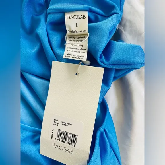 NWT Baobab Mambo long dress, in color Orion blue/green/purple sz Large orig $285
