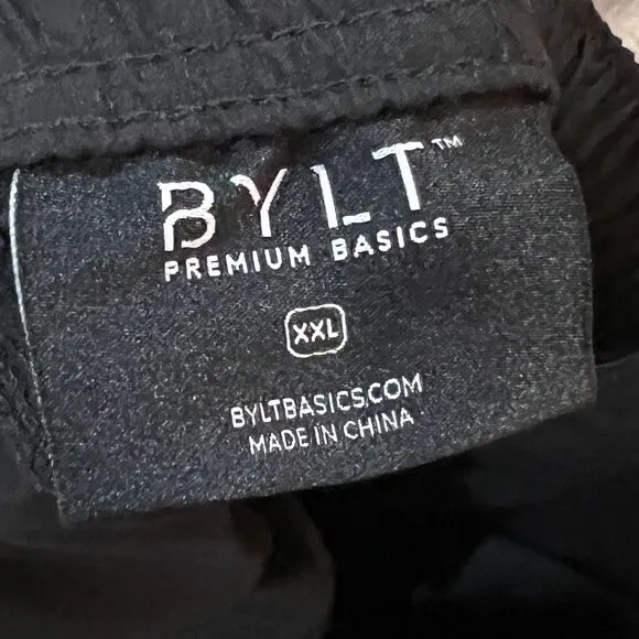 NWT BYLT Everyday Pant Black Stretch Premium Performance - Men's Size XXL 2XL