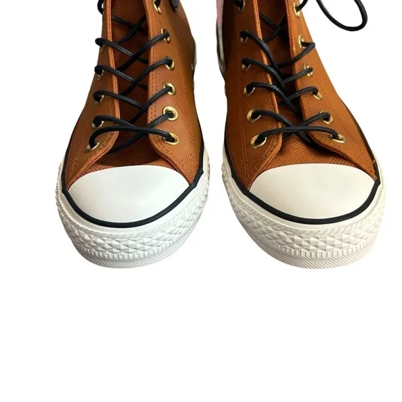 NWT converse mens Chuck Taylor All Star high top shoes brown leather size 10