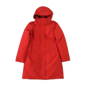 NWT Marmot Mountain Works Coat Womens Size S/P Red Goose Down Long Chelsea Parka