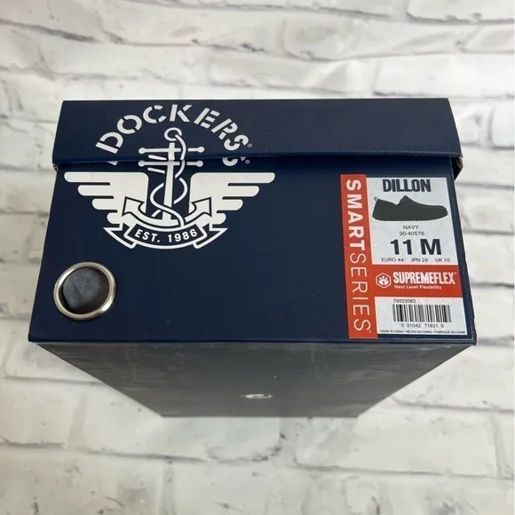 NWT mens Dockers navy Dillon quilted loafer size 11
