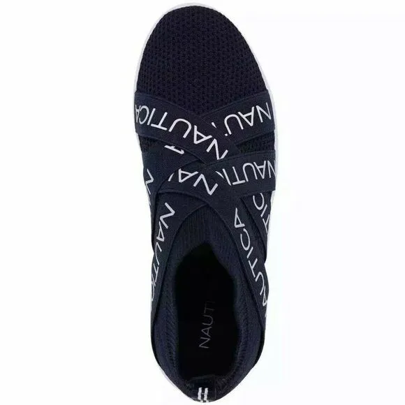 NWT Nautica 8.5 Navy Blue Slip-On Patrika Sneaker Jogger Comfort Running Shoes