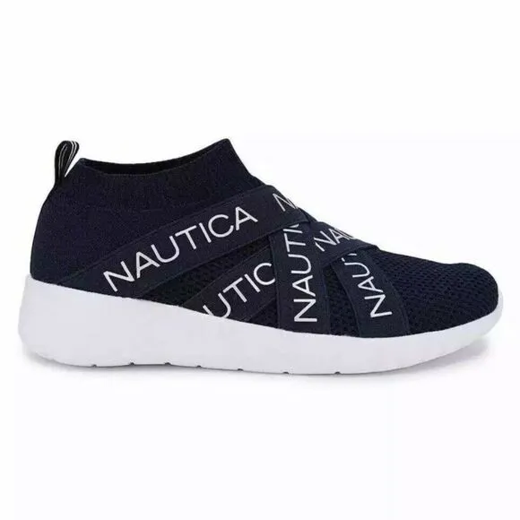 NWT Nautica 8.5 Navy Blue Slip-On Patrika Sneaker Jogger Comfort Running Shoes