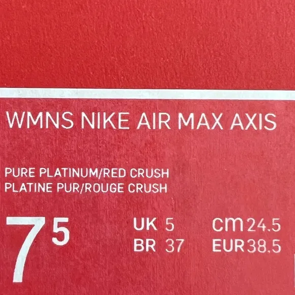 NWT Nike Air Max Axis Women’s Shoes