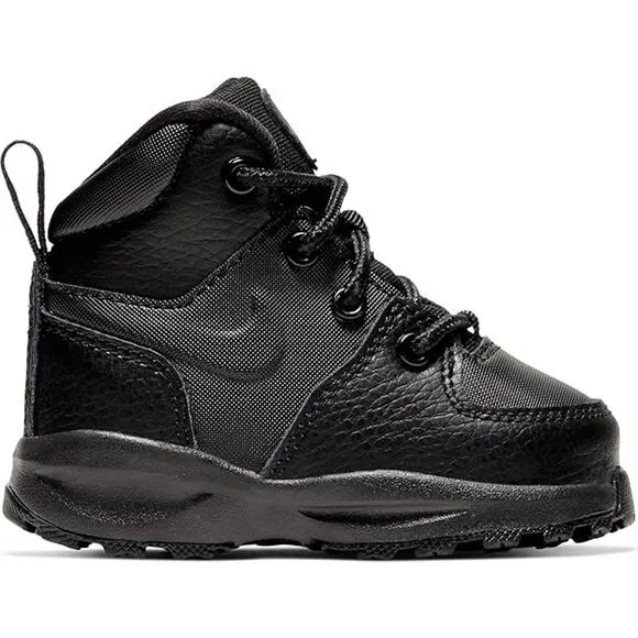 NWT Nike unisex Manoa Ltr Infant/Toddler Shoes, Black -Size 6