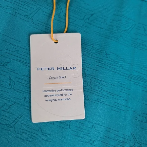 NWT Peter Millar Mens Salem Fishing Performance Golf Shorts 38 Green MS23EB83