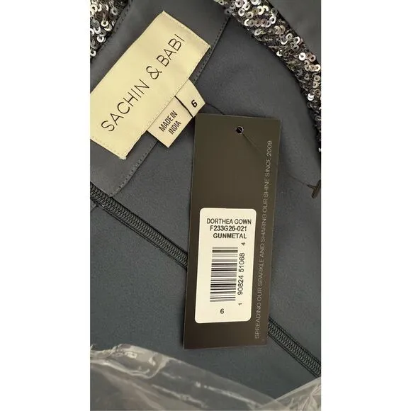 NWT SACHIN &amp; BABI Dorthea Gown Size 6
