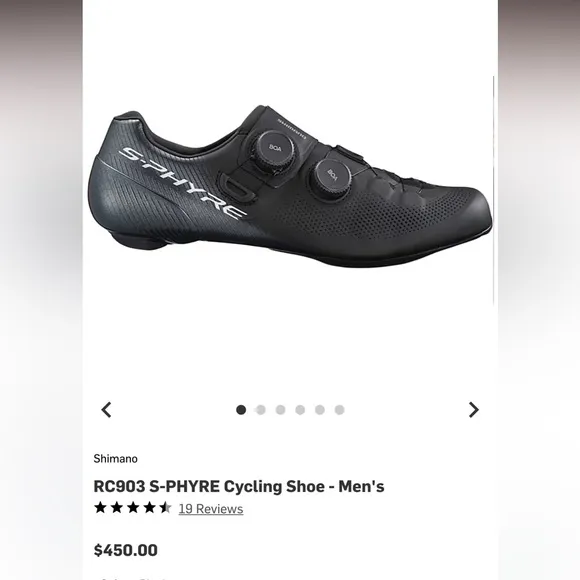 NWT Shimano S-PHYRE Dynalast bicycle shoes