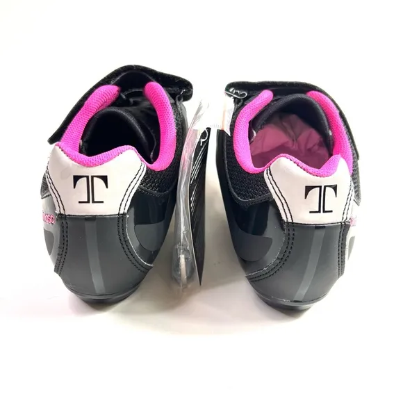 NWT Tommaso Spin Cycling Shoes Pink Black Size 7 EUR 37