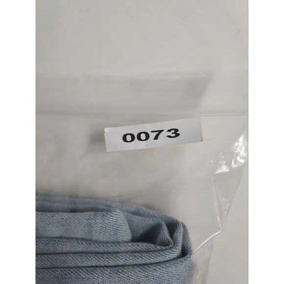OAT New York High‎ Rise Wide Leg Raw Cropped Light Wash Jeans Women's 12/31 NWT