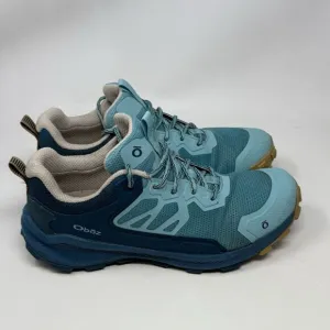 Oboz Katabatic Low Hiking Shoes Womens 9 Dark Island Blue Trail Running Trekking