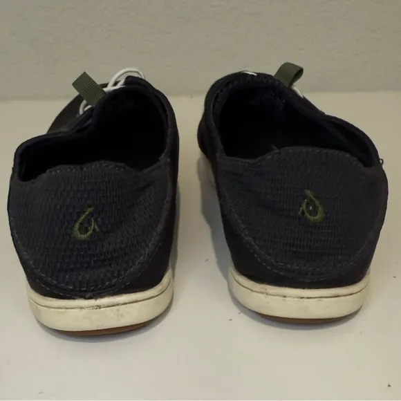 OkuKai Nohea Moku Men’s No Tie Boat Shoes Black Size 8