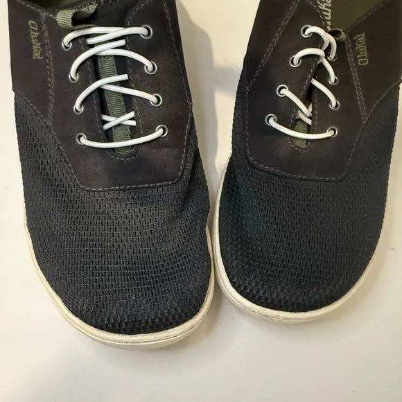 OkuKai Nohea Moku Men’s No Tie Boat Shoes Black Size 8