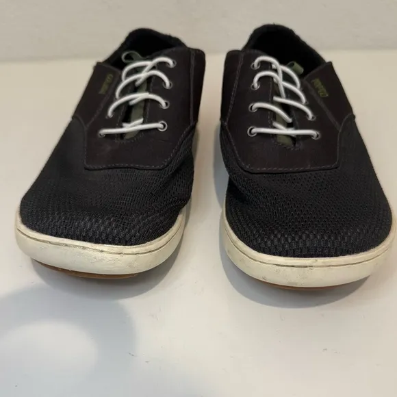 OkuKai Nohea Moku Men’s No Tie Boat Shoes Black Size 8