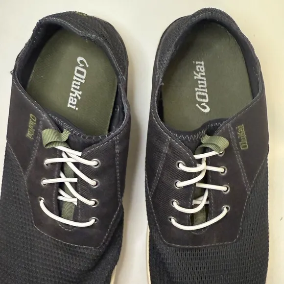 OkuKai Nohea Moku Men’s No Tie Boat Shoes Black Size 8