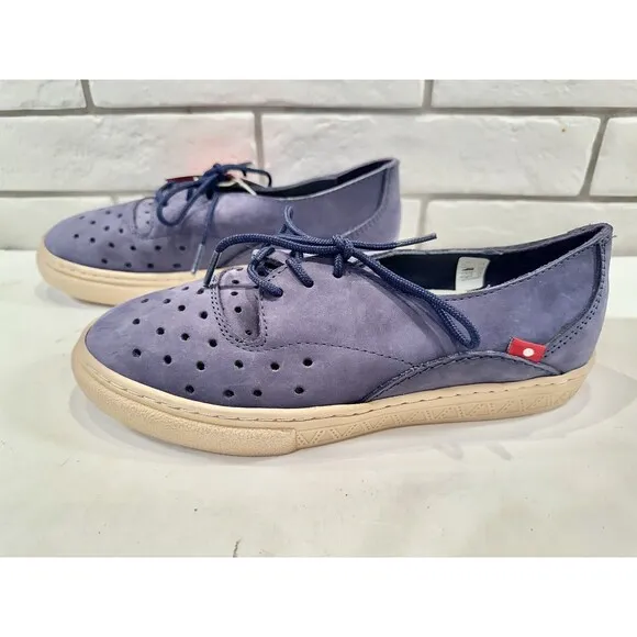 Oliberte Perforated Navy Blue Nubuck Suede Shoes Sneakers EU 39 W9  Africa