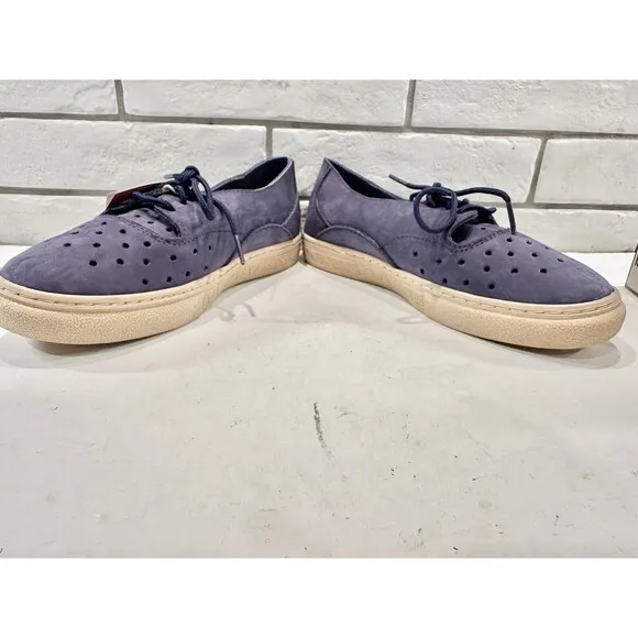 Oliberte Perforated Navy Blue Nubuck Suede Shoes Sneakers EU 39 W9  Africa