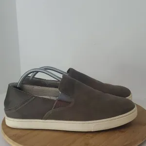 OluKai Kahu 'ILI Drop Heel Leather Men's Slip-On Shoes Size 9