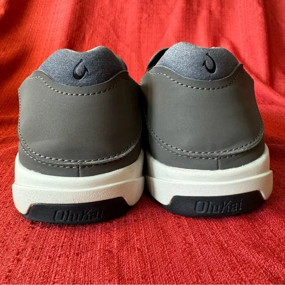 Olukai Lae’ahi Pavement Gray Slip-on Shoes, Men’s Size 13, EUC
