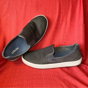 Olukai Lae’ahi Pavement Gray Slip-on Shoes, Men’s Size 13, EUC