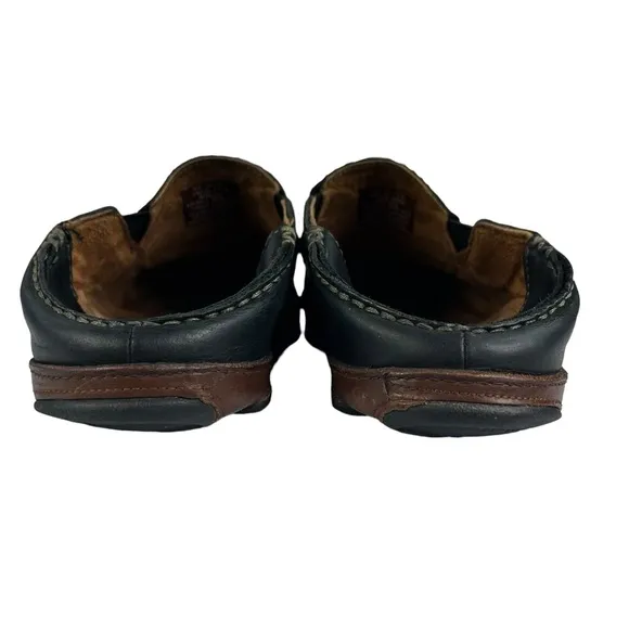Olukai Maloa Black Leather Loafers‎ Mens Size US9.5  EU42.5
