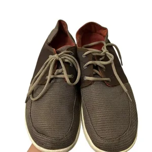 Olukai Mens Nohea Lace Mesh Brown Shoes Size 11 US 44 EU
