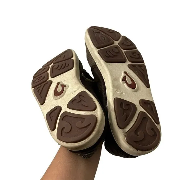 Olukai Mens Nohea Lace Mesh Brown Shoes Size 11 US 44 EU