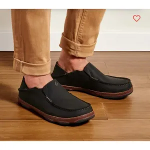 OluKai Moloā Men’s Leather Slip On Shoes Mens 8