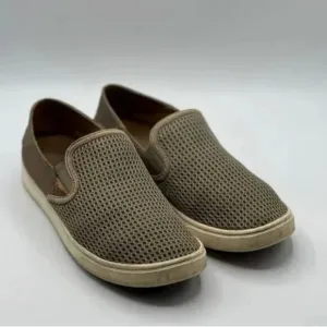 OluKai Women's Pehuea Drop in Heel Sneakers Low Top Slip On Mesh Shoes Size 10