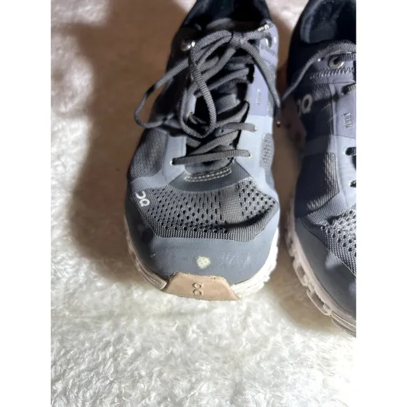 On Cloud Black &amp; Pink Used Women's Active Shoes Size 7.5