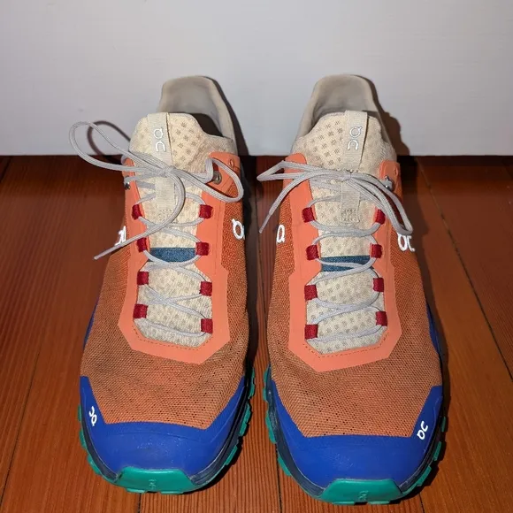 On Cloudultra Trail Running Shoes Mens 11 Orange Flame Purple Cloud Hiking