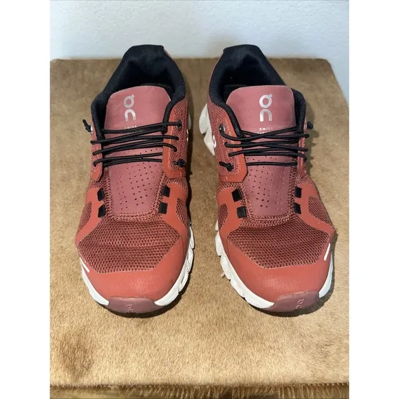 On Men's Cloud 5 Ruby/Rust Running Shoes US Sz 6.5