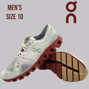 ON Running Cloud X 3 Men's Size 10 Ice Auburn Comfortable Athletic Running Shoes